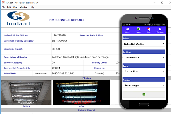 Digital Checklist and PDF Service