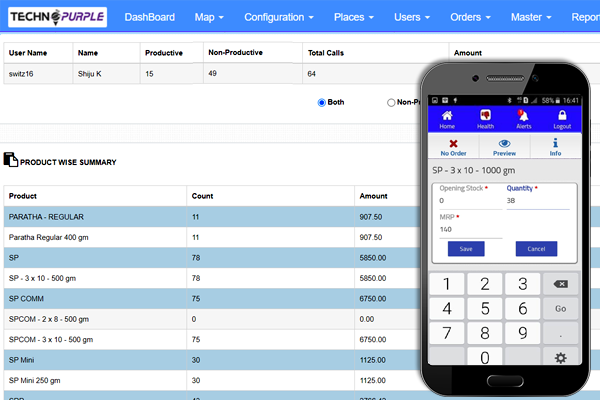 Digital Order Booking and Out-of-Stock Alerts