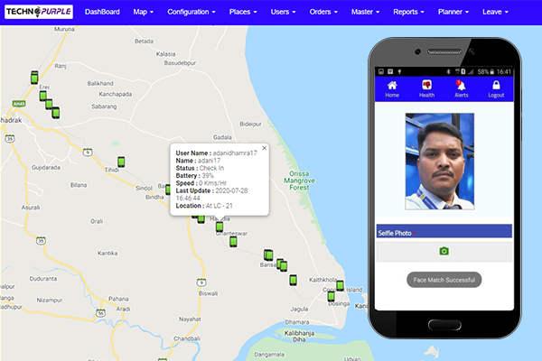 Attendance with Selfie Face Detection