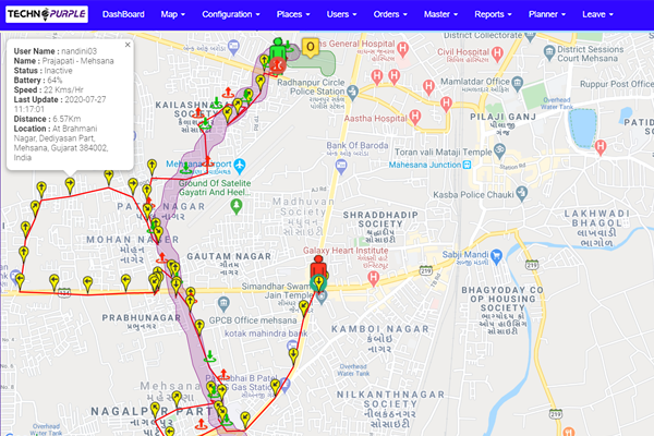 Geo-Tagging Checkpoints and Route Geo - Fencing